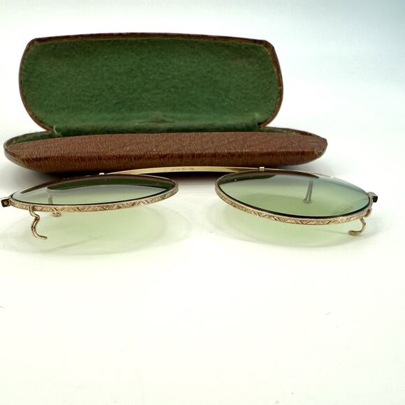 Vintage Ray Ban Bausch & Lomb 1/10 12K GF B&L Clip-on Sunglasses w/ Case - Picture 3 of 14